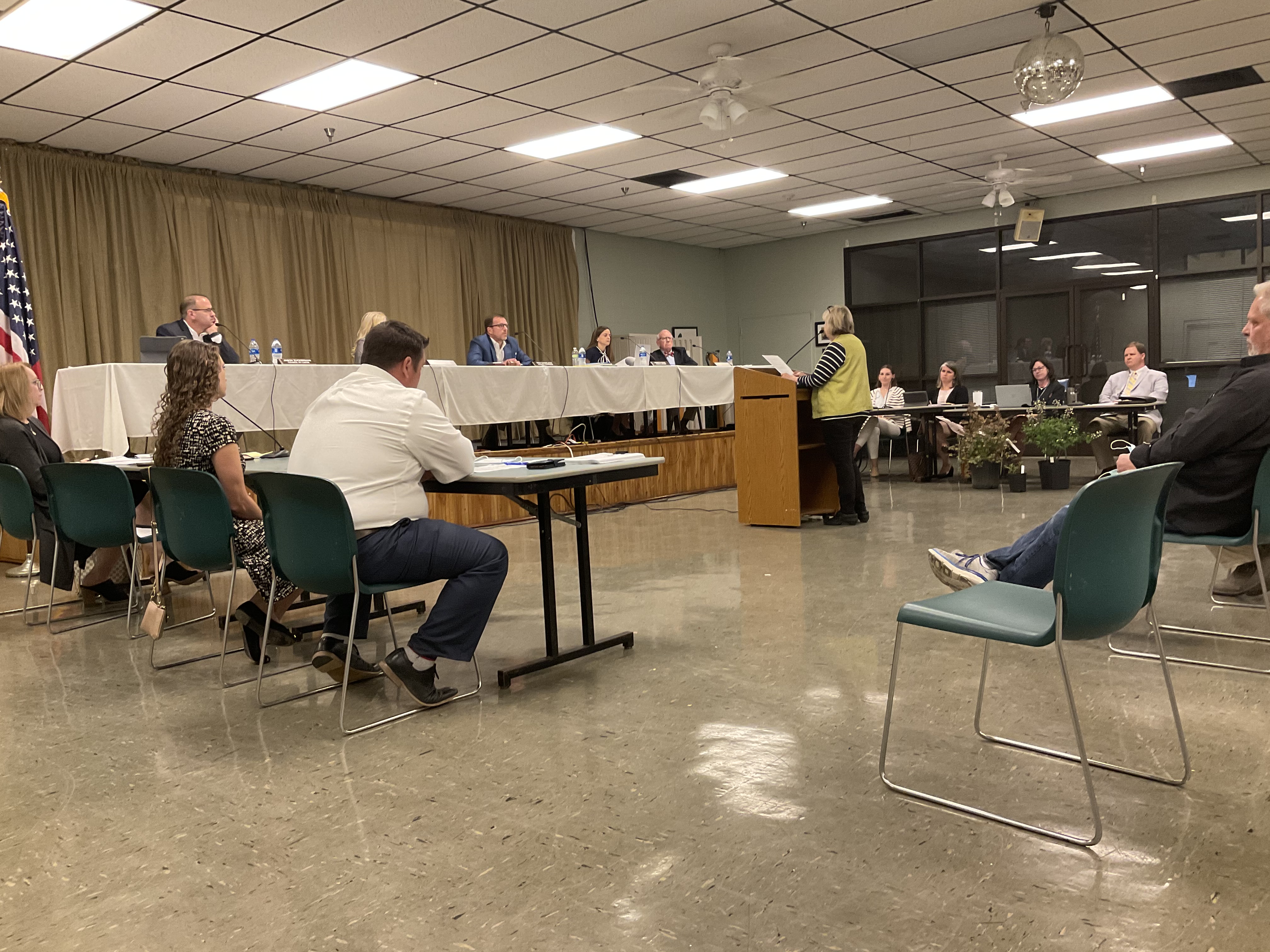 The Mandeville City Council hears from the public at the April 8, 2021, meeting (Mandeville Daily/William Kropog)