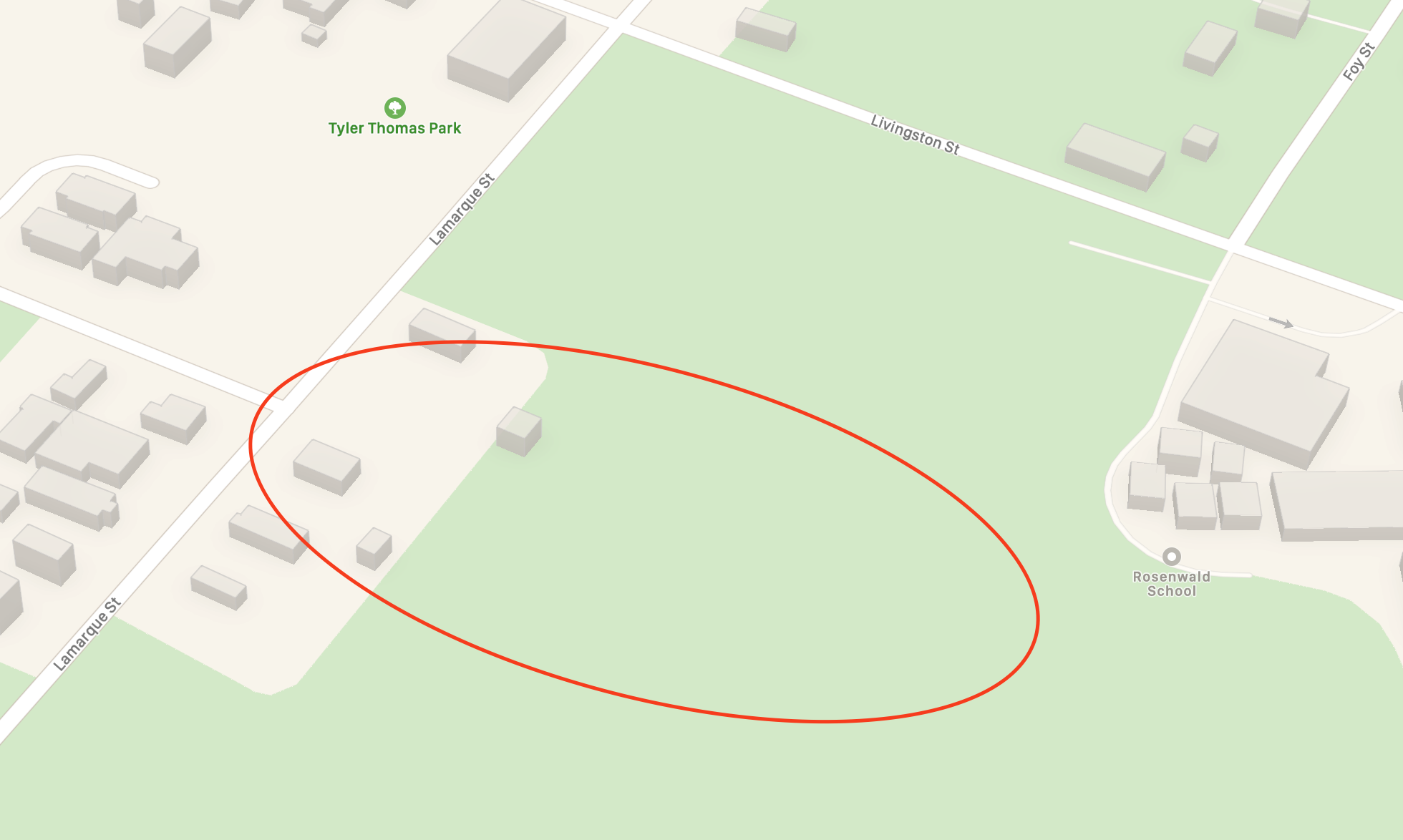 Monroe St. at Lamarque St.