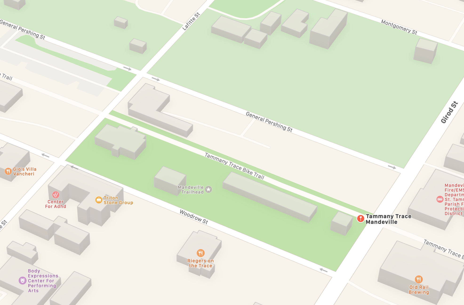 General Pershing St. (3-D Map)