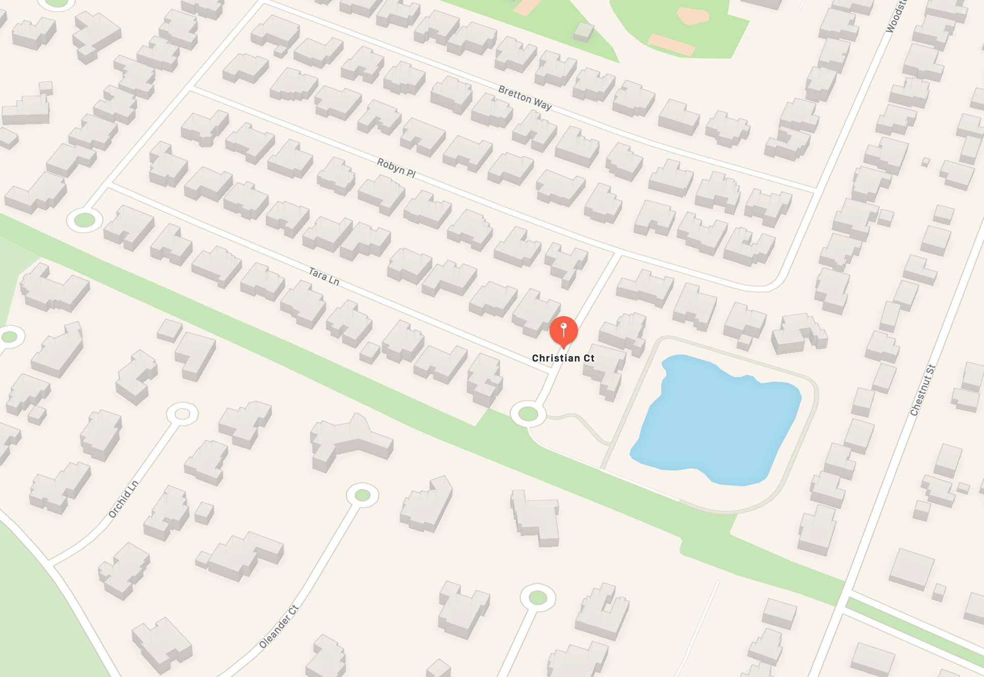 Christian Ct. in Woodstone Subdivision