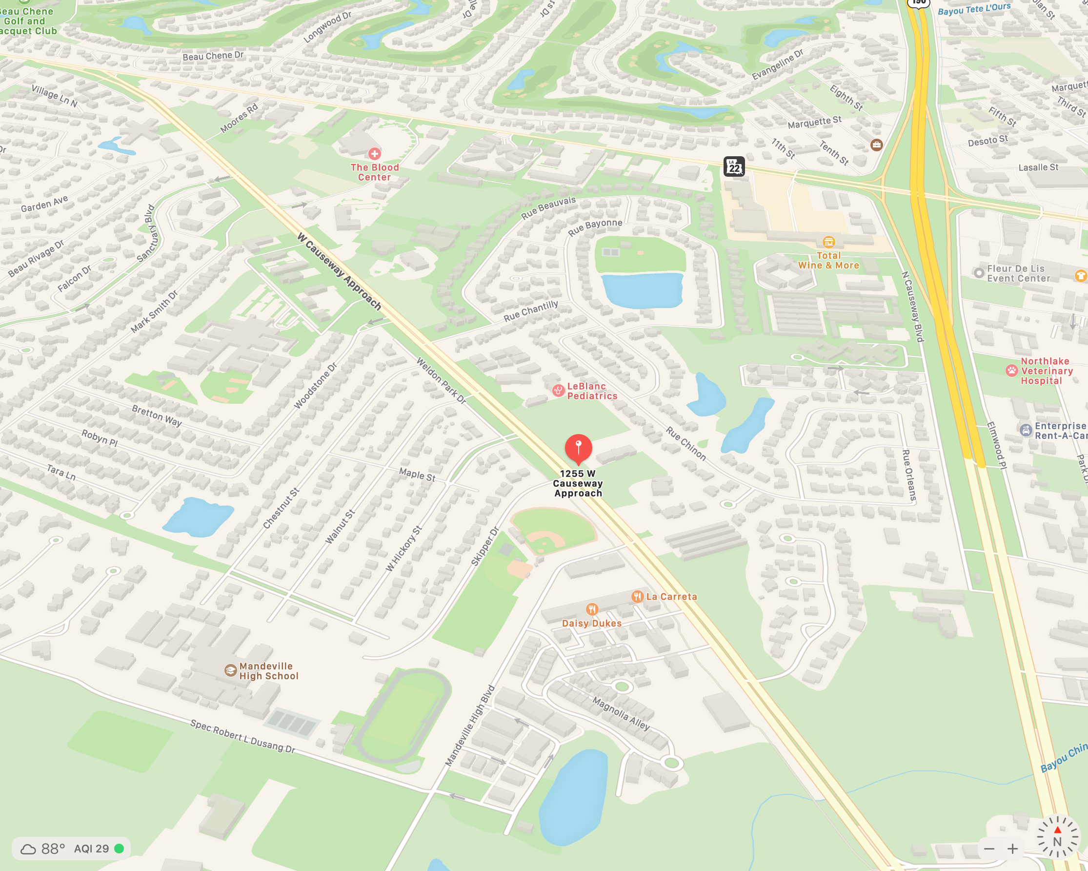 Site of proposed carwash on West Causeway Approach. (Mandeville Daily/William Kropog)