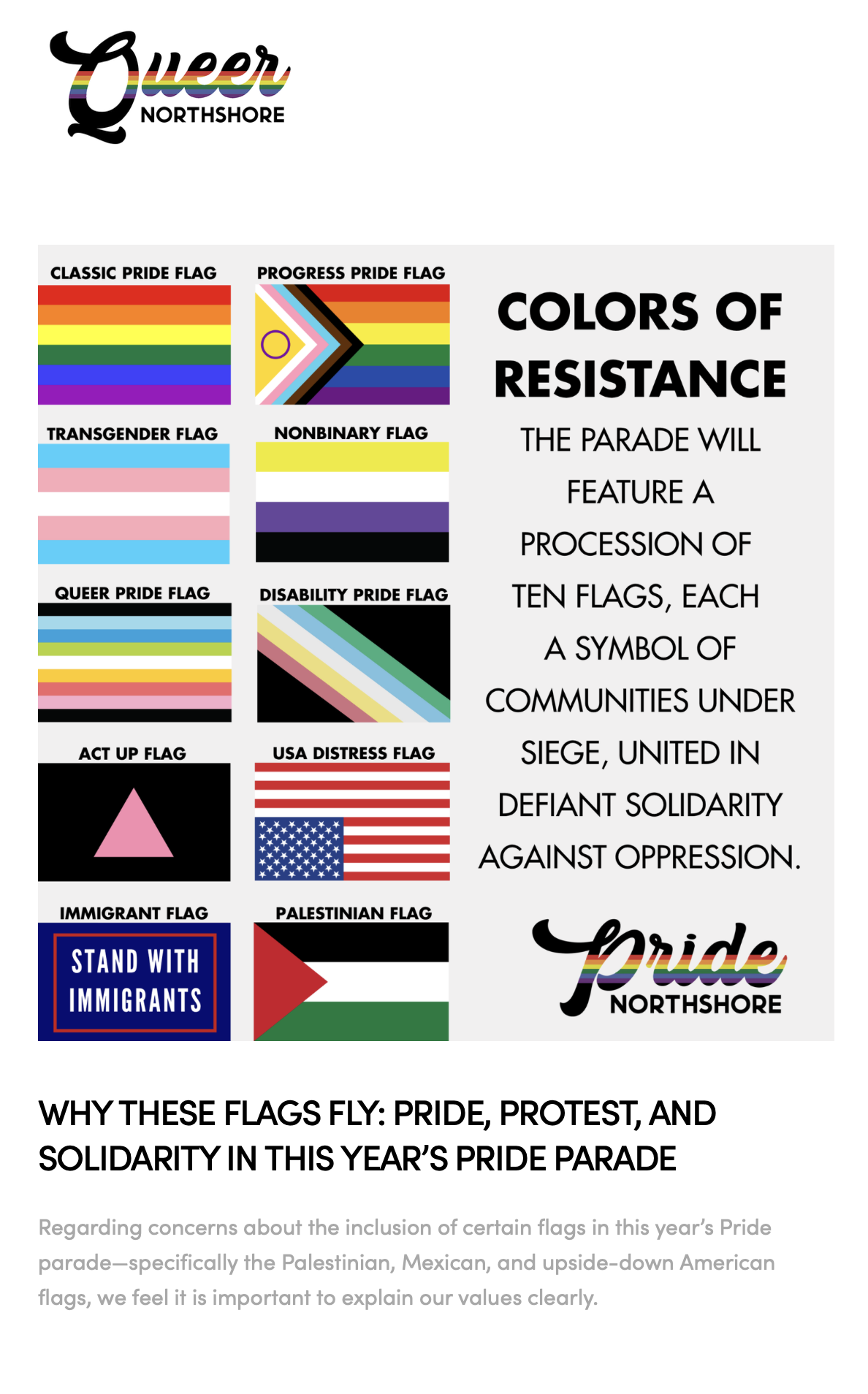 Screenshot of the Queer Northshore website on June 3, 2025. (Mandeville Daily)