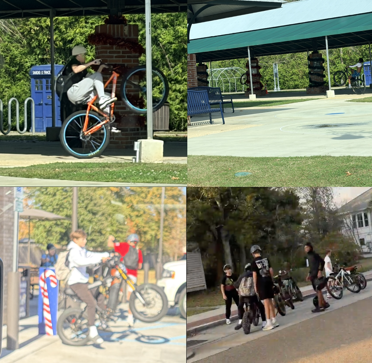 Affectionately dubbed the “Wheelie Bandits,” a group of teenagers ride electric bicycles and scooters through Old Mandeville, performing wheelies into oncoming traffic along Girod Street and Lakeshore Drive and near the Mandeville Trailhead. (Mandeville Daily)